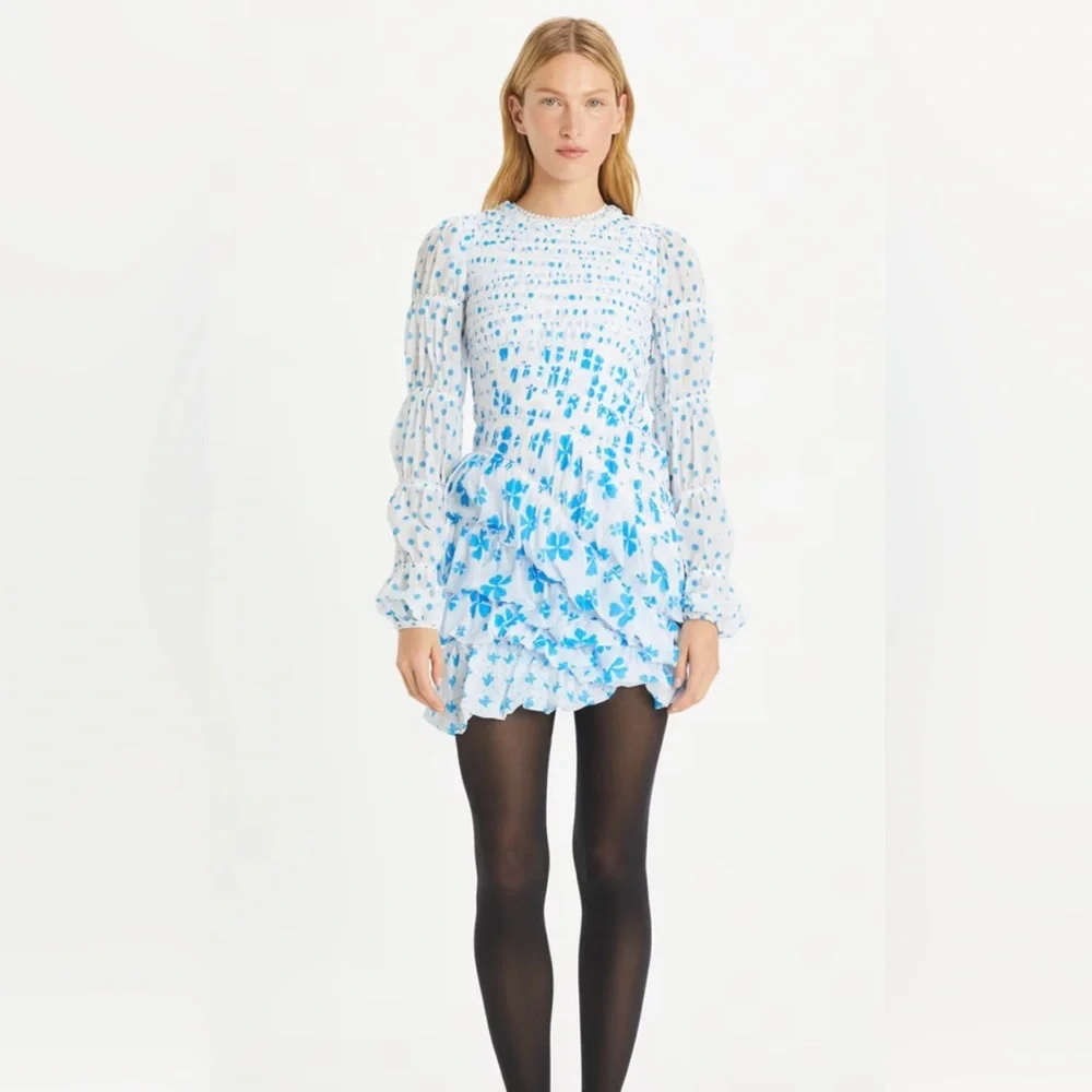 Tory Burch TAFFETA SHOWER CAP DRESS 👗 - Picture 3 of 7